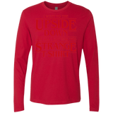 T-Shirts Red / S I Went to the Upside Down Men's Premium Long Sleeve