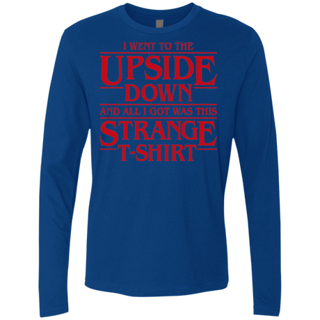 T-Shirts Royal / S I Went to the Upside Down Men's Premium Long Sleeve
