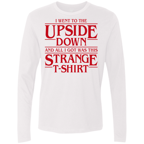 T-Shirts White / S I Went to the Upside Down Men's Premium Long Sleeve
