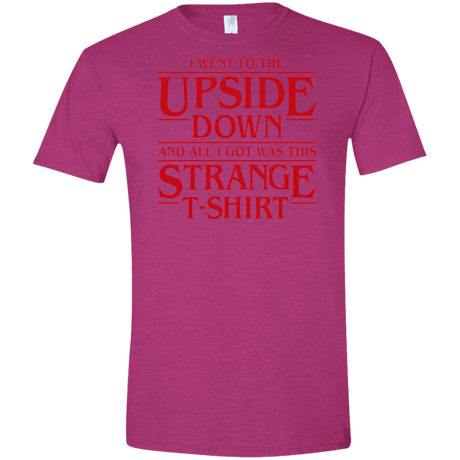 T-Shirts Antique Heliconia / S I Went to the Upside Down Men's Semi-Fitted Softstyle