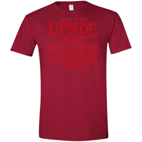 T-Shirts Cardinal Red / S I Went to the Upside Down Men's Semi-Fitted Softstyle