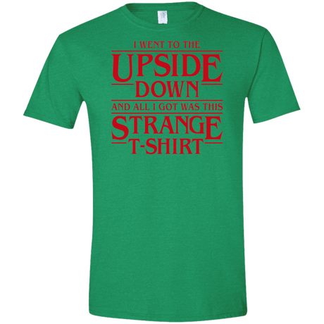 T-Shirts Heather Irish Green / S I Went to the Upside Down Men's Semi-Fitted Softstyle