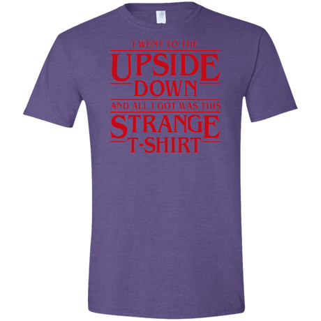 T-Shirts Heather Purple / S I Went to the Upside Down Men's Semi-Fitted Softstyle