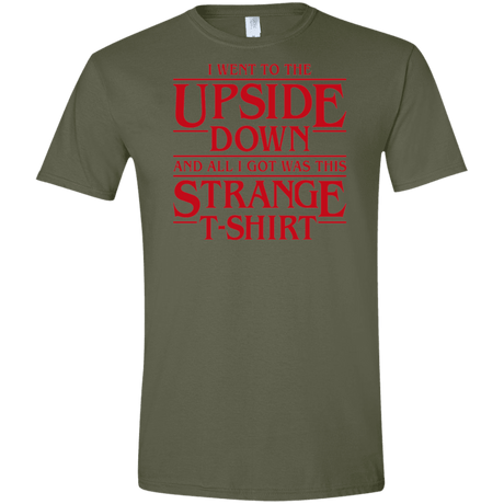 T-Shirts Military Green / S I Went to the Upside Down Men's Semi-Fitted Softstyle