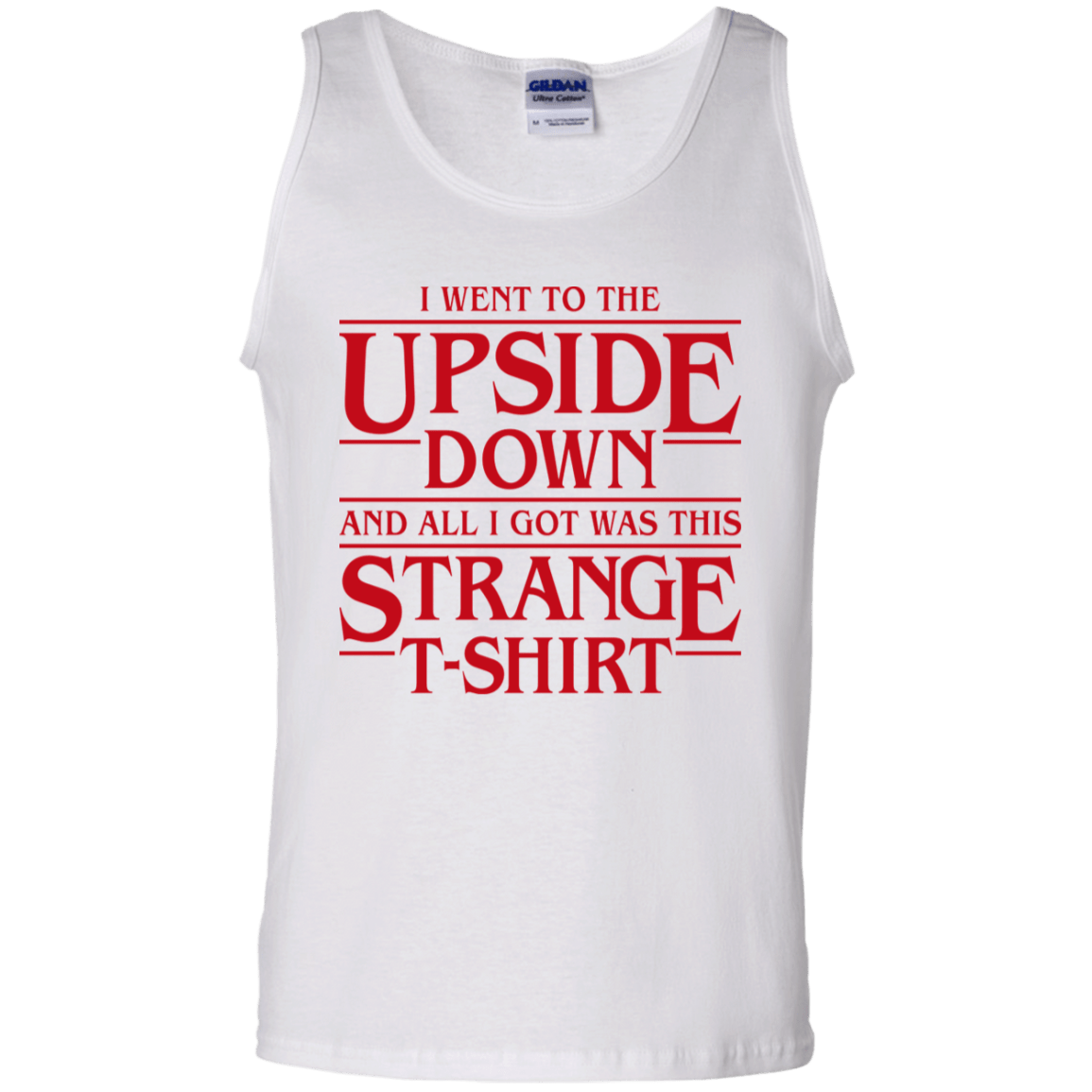 T-Shirts White / S I Went to the Upside Down Men's Tank Top