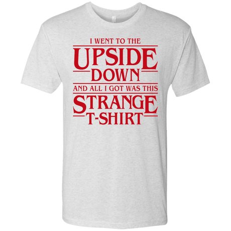 T-Shirts Heather White / S I Went to the Upside Down Men's Triblend T-Shirt