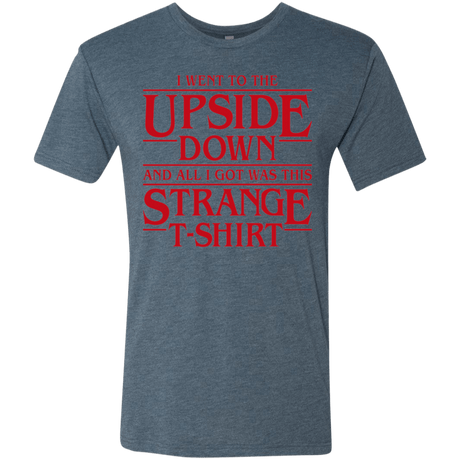 T-Shirts Indigo / S I Went to the Upside Down Men's Triblend T-Shirt