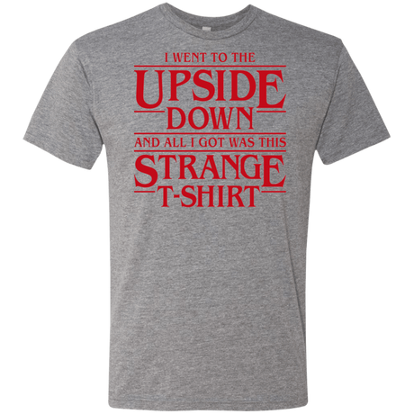 T-Shirts Premium Heather / S I Went to the Upside Down Men's Triblend T-Shirt