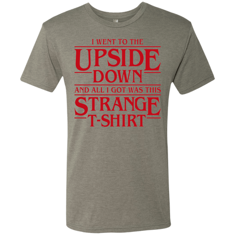 T-Shirts Venetian Grey / S I Went to the Upside Down Men's Triblend T-Shirt