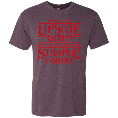 T-Shirts Vintage Purple / S I Went to the Upside Down Men's Triblend T-Shirt
