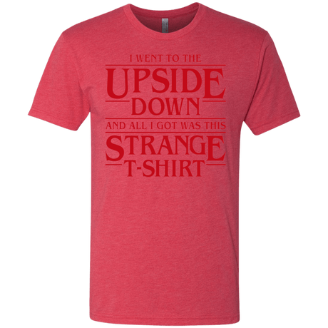 T-Shirts Vintage Red / S I Went to the Upside Down Men's Triblend T-Shirt