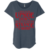 T-Shirts Indigo / X-Small I Went to the Upside Down Triblend Dolman Sleeve