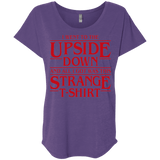 T-Shirts Purple Rush / X-Small I Went to the Upside Down Triblend Dolman Sleeve