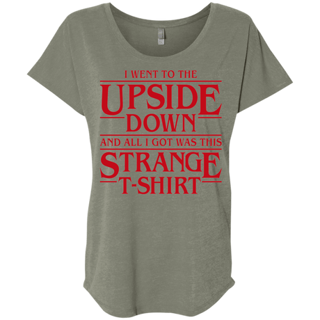 T-Shirts Venetian Grey / X-Small I Went to the Upside Down Triblend Dolman Sleeve