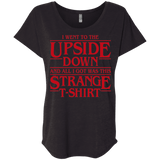 T-Shirts Vintage Black / X-Small I Went to the Upside Down Triblend Dolman Sleeve