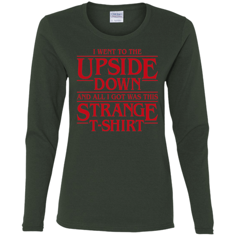 T-Shirts Forest / S I Went to the Upside Down Women's Long Sleeve T-Shirt