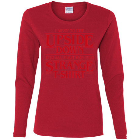 T-Shirts Red / S I Went to the Upside Down Women's Long Sleeve T-Shirt