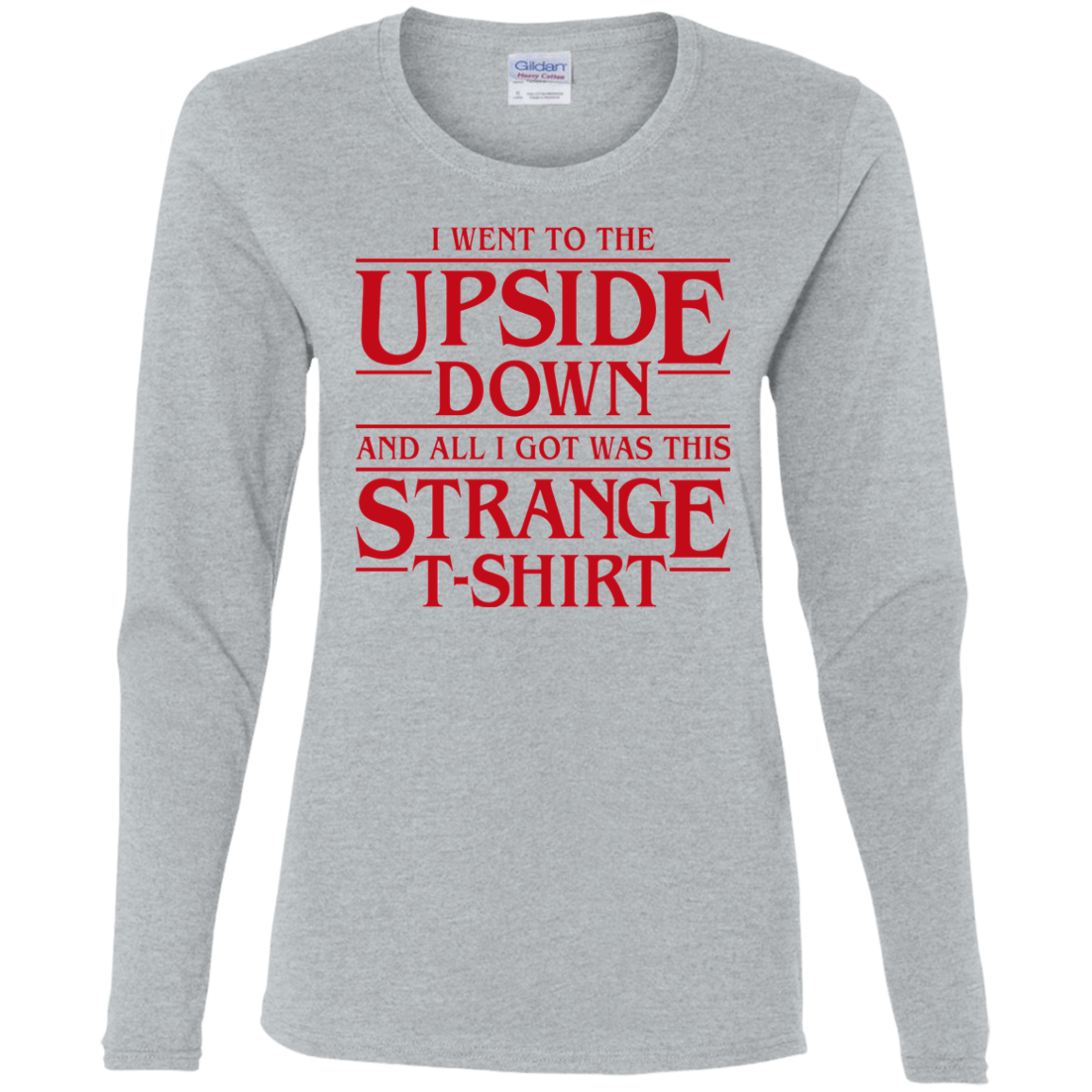 T-Shirts Sport Grey / S I Went to the Upside Down Women's Long Sleeve T-Shirt