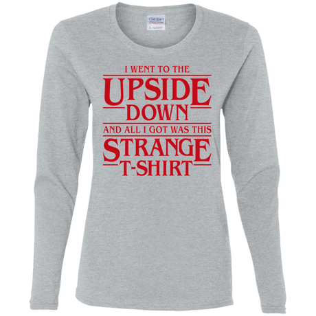 T-Shirts Sport Grey / S I Went to the Upside Down Women's Long Sleeve T-Shirt