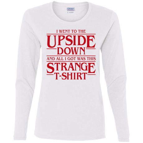 T-Shirts White / S I Went to the Upside Down Women's Long Sleeve T-Shirt