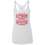 T-Shirts Heather White / X-Small I Went to the Upside Down Women's Triblend Racerback Tank
