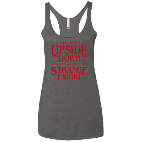 T-Shirts Premium Heather / X-Small I Went to the Upside Down Women's Triblend Racerback Tank
