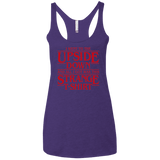 T-Shirts Purple Rush / X-Small I Went to the Upside Down Women's Triblend Racerback Tank