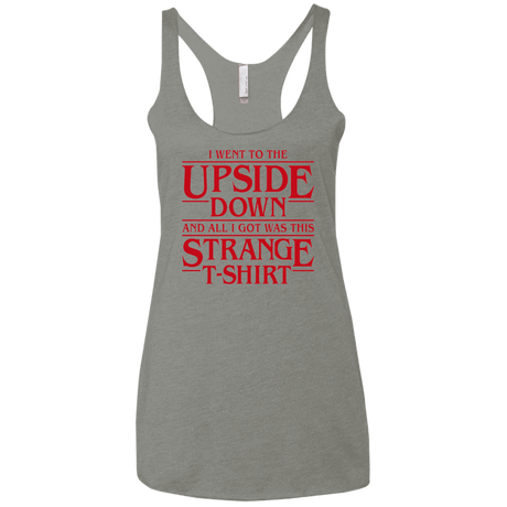 T-Shirts Venetian Grey / X-Small I Went to the Upside Down Women's Triblend Racerback Tank