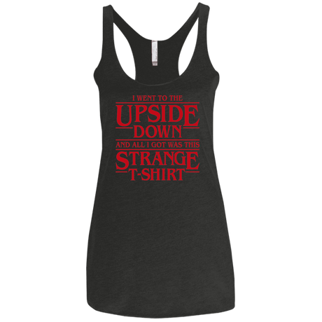 T-Shirts Vintage Black / X-Small I Went to the Upside Down Women's Triblend Racerback Tank