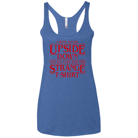T-Shirts Vintage Royal / X-Small I Went to the Upside Down Women's Triblend Racerback Tank