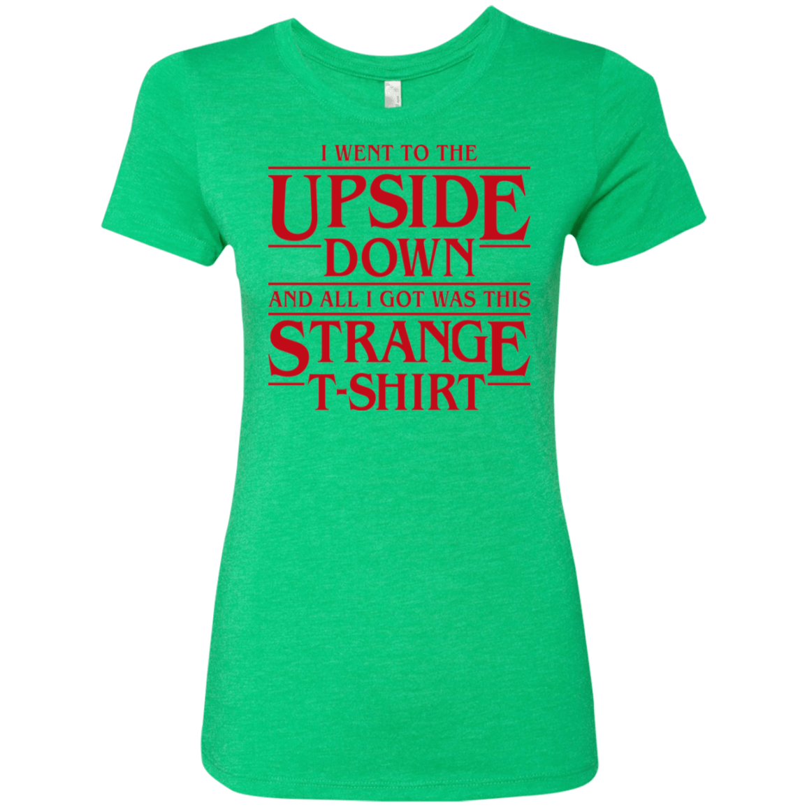 T-Shirts Envy / S I Went to the Upside Down Women's Triblend T-Shirt