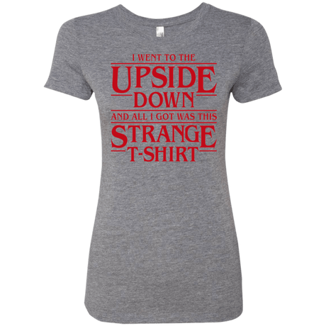 T-Shirts Premium Heather / S I Went to the Upside Down Women's Triblend T-Shirt
