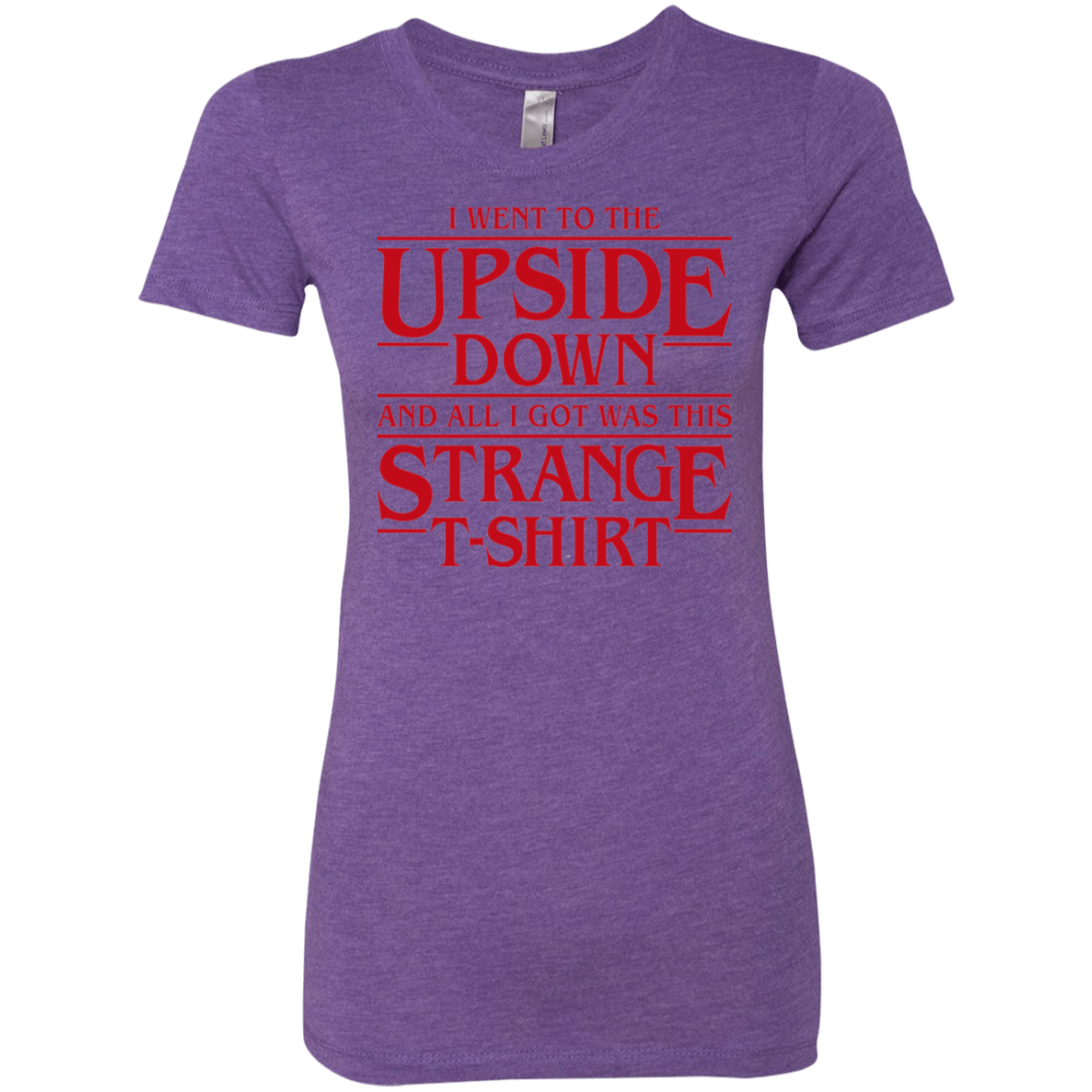T-Shirts Purple Rush / S I Went to the Upside Down Women's Triblend T-Shirt