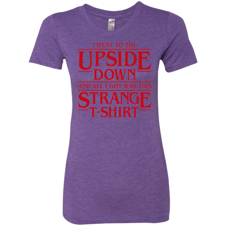 T-Shirts Purple Rush / S I Went to the Upside Down Women's Triblend T-Shirt