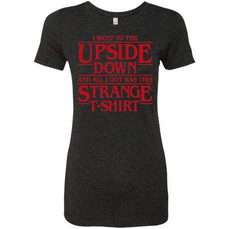 T-Shirts Vintage Black / S I Went to the Upside Down Women's Triblend T-Shirt