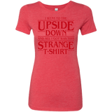 T-Shirts Vintage Red / S I Went to the Upside Down Women's Triblend T-Shirt