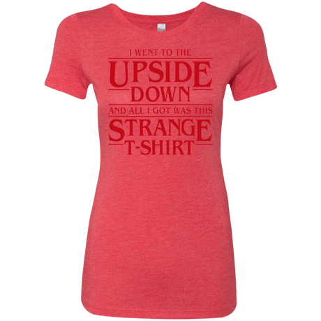 T-Shirts Vintage Red / S I Went to the Upside Down Women's Triblend T-Shirt