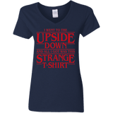 T-Shirts Navy / S I Went to the Upside Down Women's V-Neck T-Shirt
