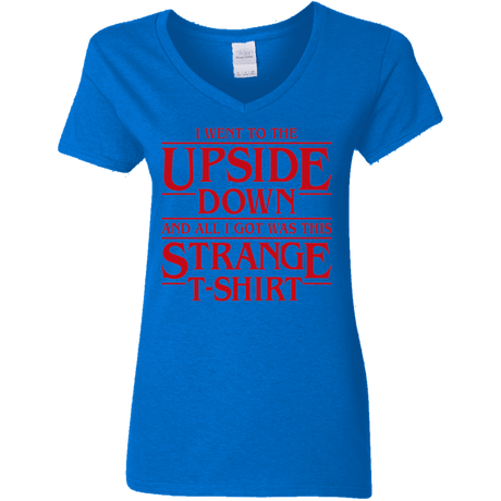 T-Shirts Royal / S I Went to the Upside Down Women's V-Neck T-Shirt