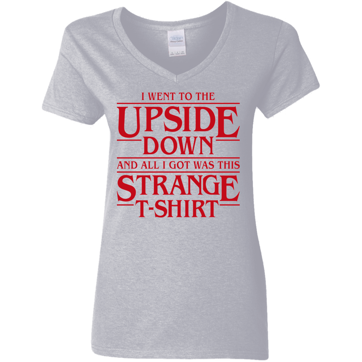 T-Shirts Sport Grey / S I Went to the Upside Down Women's V-Neck T-Shirt