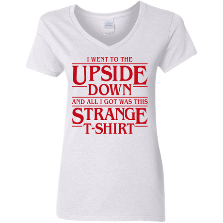 T-Shirts White / S I Went to the Upside Down Women's V-Neck T-Shirt