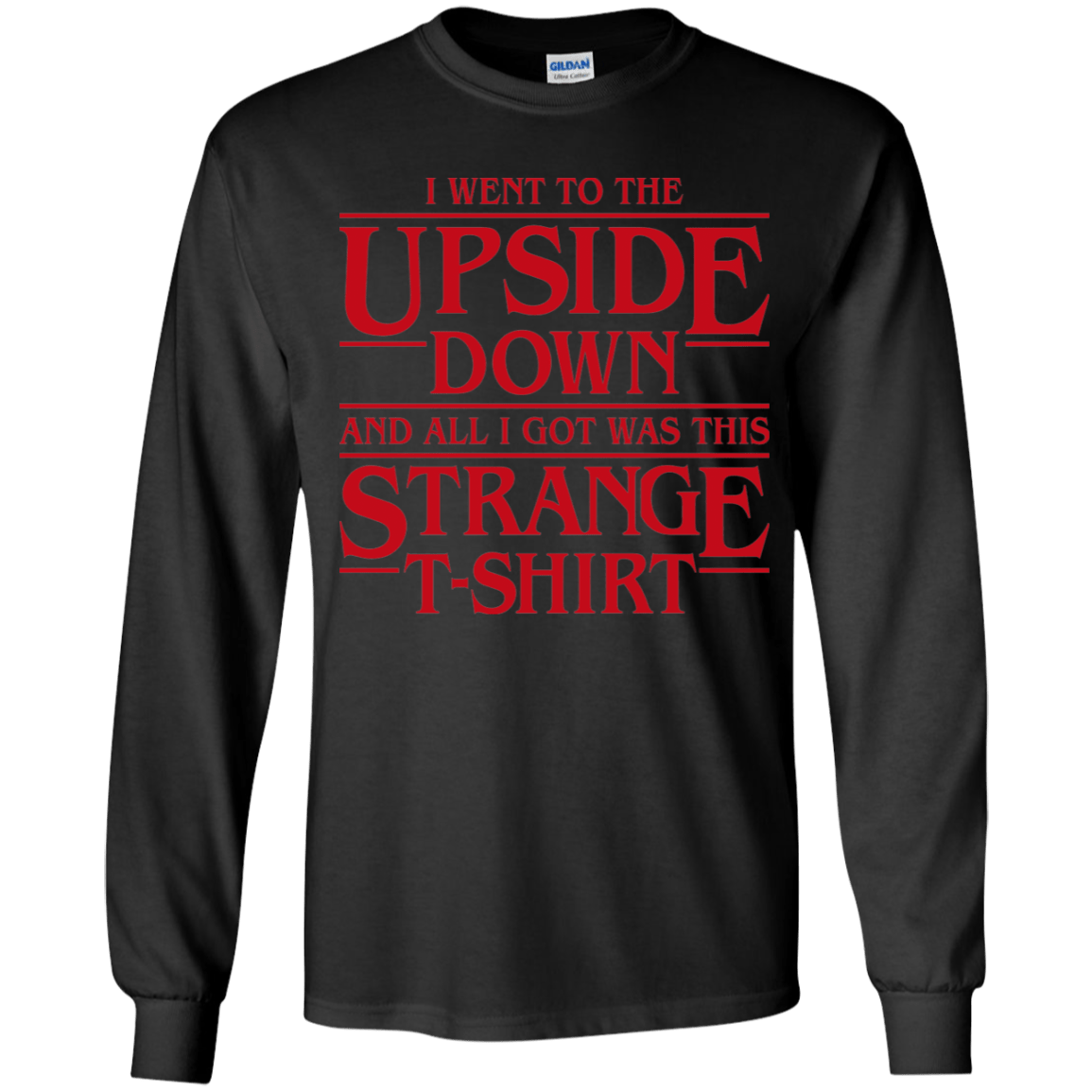 T-Shirts Black / YS I Went to the Upside Down Youth Long Sleeve T-Shirt
