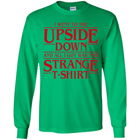 T-Shirts Irish Green / YS I Went to the Upside Down Youth Long Sleeve T-Shirt