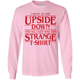 T-Shirts Light Pink / YS I Went to the Upside Down Youth Long Sleeve T-Shirt