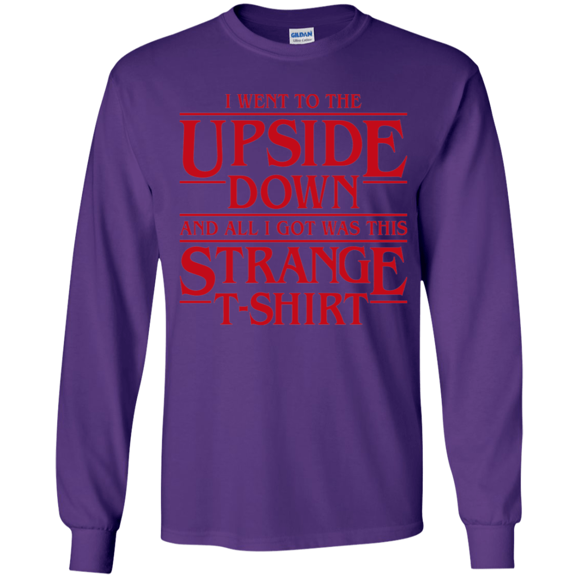 T-Shirts Purple / YS I Went to the Upside Down Youth Long Sleeve T-Shirt
