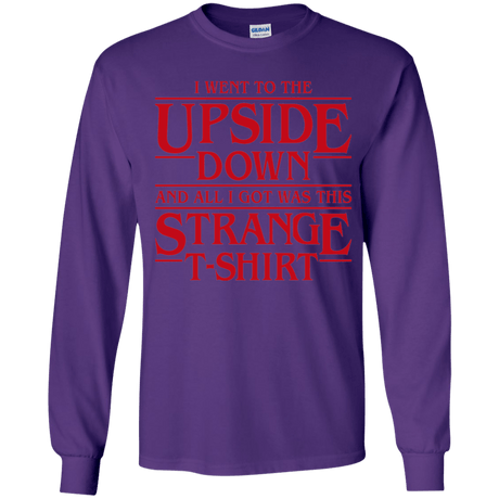 T-Shirts Purple / YS I Went to the Upside Down Youth Long Sleeve T-Shirt