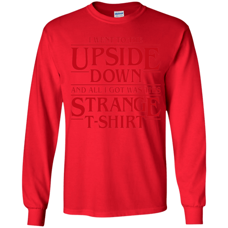 T-Shirts Red / YS I Went to the Upside Down Youth Long Sleeve T-Shirt