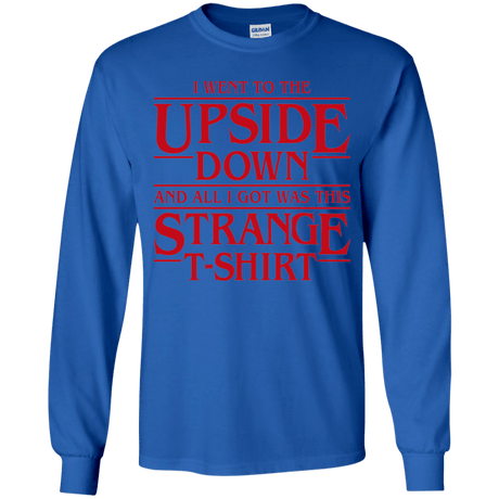 T-Shirts Royal / YS I Went to the Upside Down Youth Long Sleeve T-Shirt
