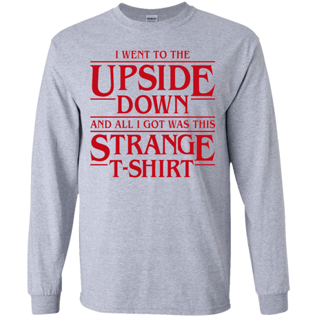 T-Shirts Sport Grey / YS I Went to the Upside Down Youth Long Sleeve T-Shirt