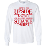 T-Shirts White / YS I Went to the Upside Down Youth Long Sleeve T-Shirt